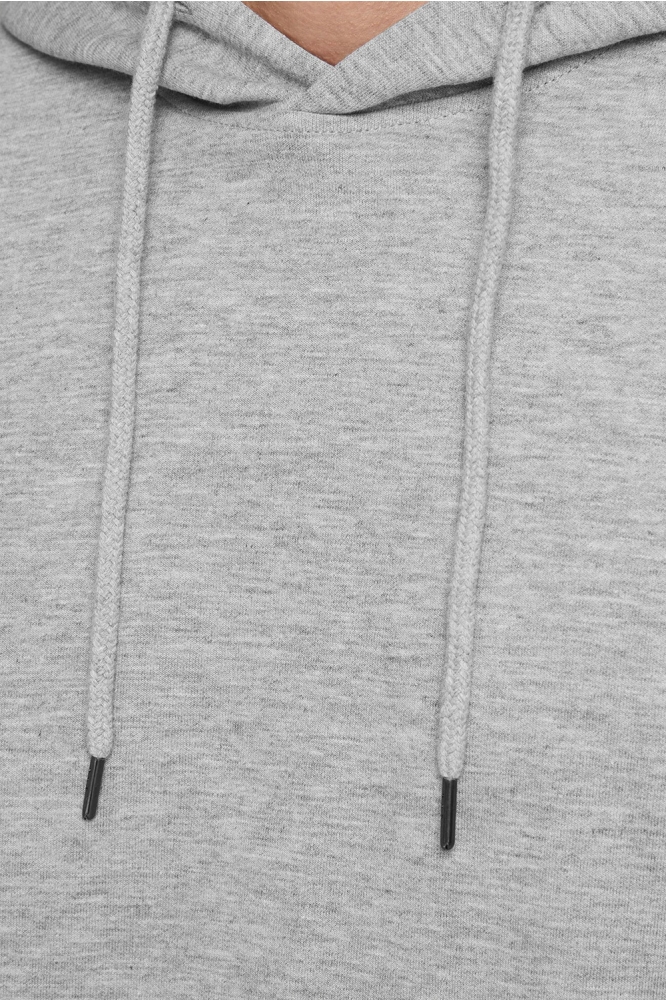 JJEBASIC SWEAT HOOD NOOS 12182537 LIGHT GREY MELANGE